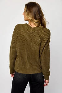 Buttoned Grandfather Cardigan