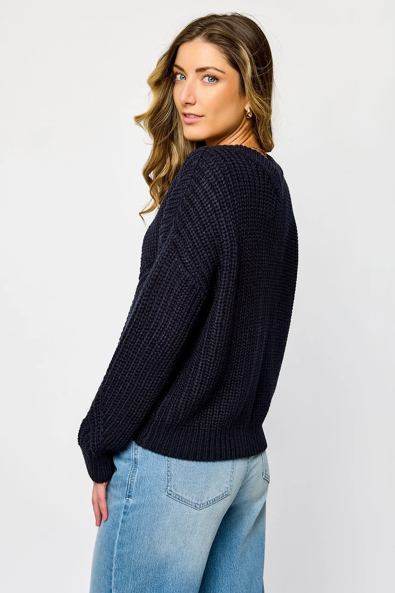 Buttoned Grandfather Cardigan