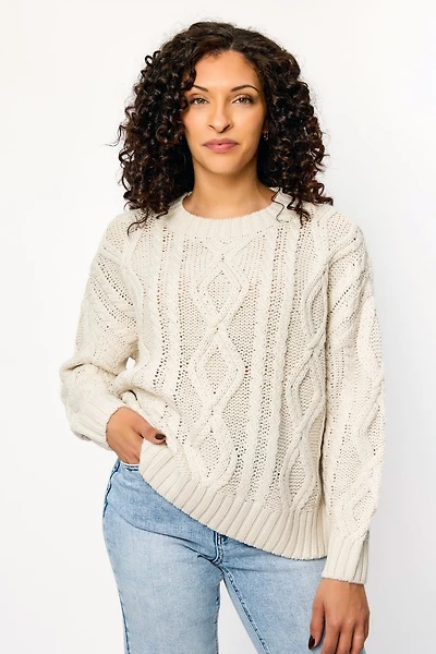 Oversized Cable-Knit Sweater