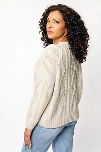 Oversized Cable-Knit Sweater