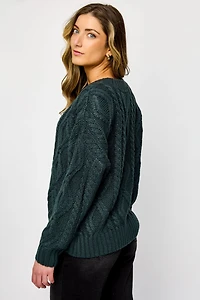 Oversized Cable-Knit Sweater