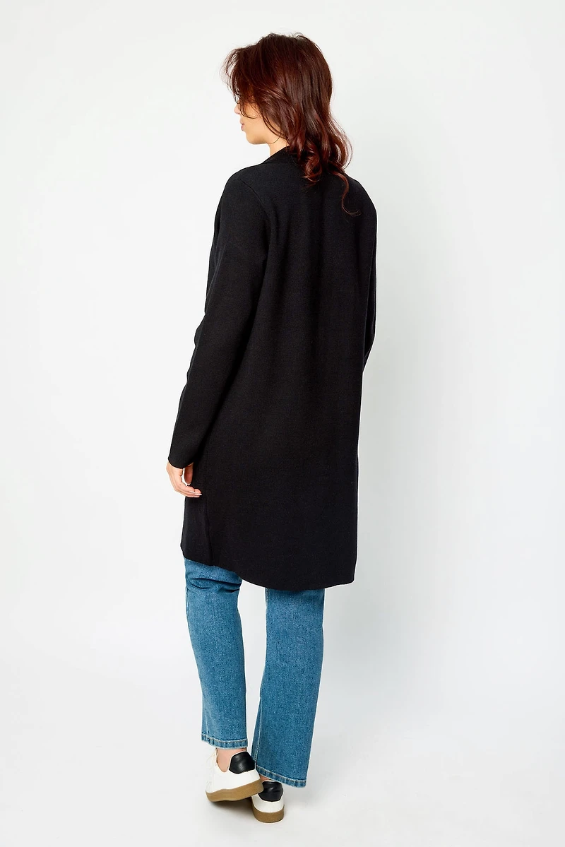 Luxe Knit Sweater Longline Blazer