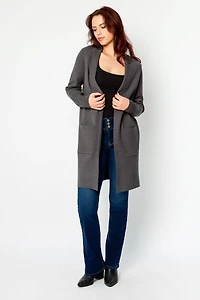 Luxe Knit Sweater Longline Blazer