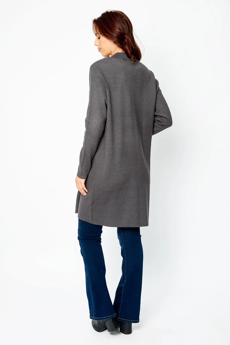 Luxe Knit Sweater Longline Blazer
