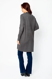 Luxe Knit Sweater Longline Blazer