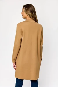 Luxe Knit Sweater Longline Blazer
