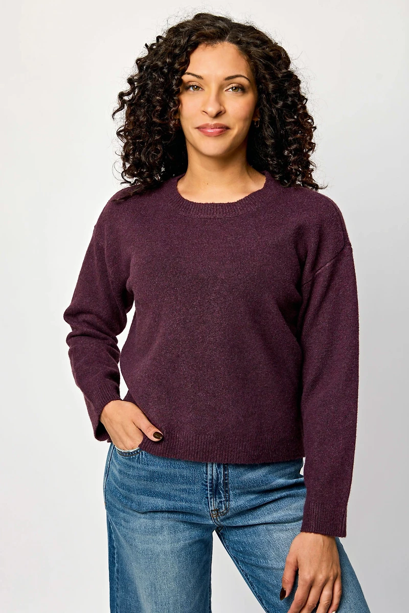 Long-Sleeve Crew-Neck Sweater