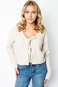 Tie-Front Cardigan