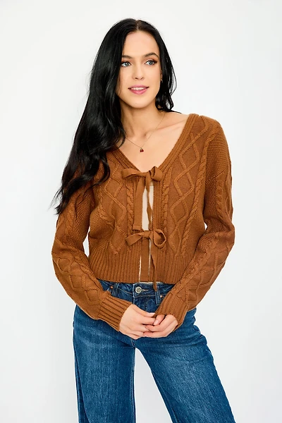 Tie-Front Cardigan