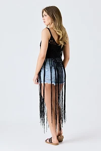 Crochet Festival Top with Fringe