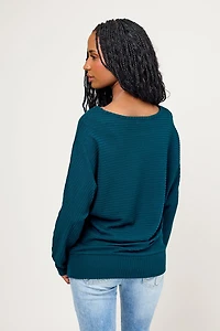 Dolman Sleeve Hacci Sweater