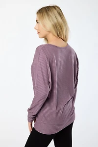 Dolman Sleeve Hacci Sweater