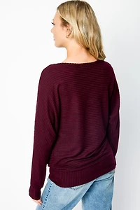 Dolman Sleeve Hacci Sweater
