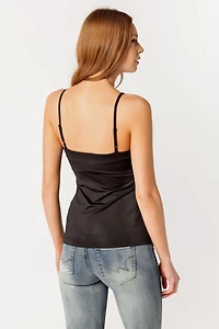 Scoop-Neck Cami with Spaghetti Straps