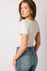 Double-Layer Crewneck Tee