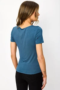 Double-Layer Crewneck Tee
