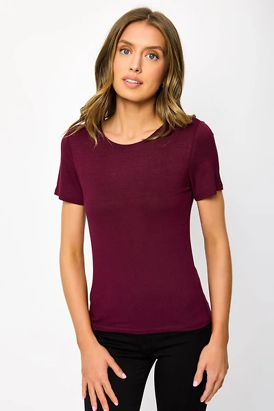 Double-Layer Crewneck Tee