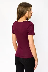 Double-Layer Crewneck Tee
