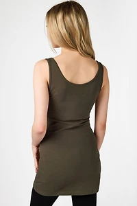 Longer Length Scoop-Neck Boytank Tunic