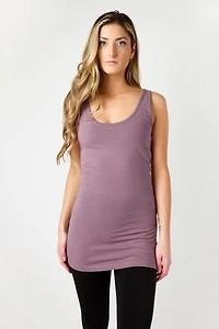 Longer Length Scoop-Neck Boytank Tunic