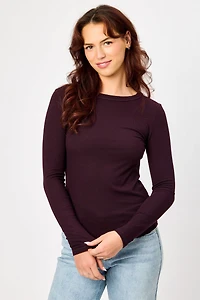 Ribbed Long-Sleeve Tee