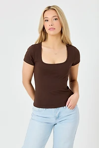 Ultra-Soft Square Neck Tee