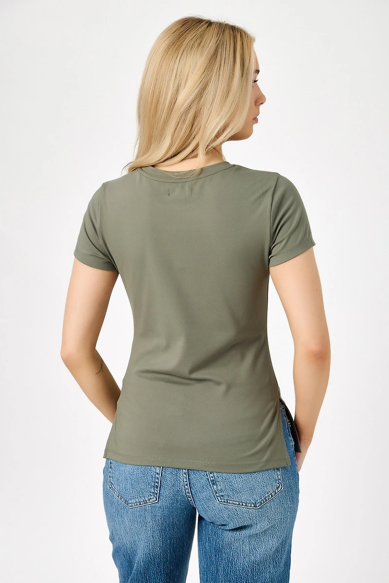 Ultra-Soft Longline Crew Tee
