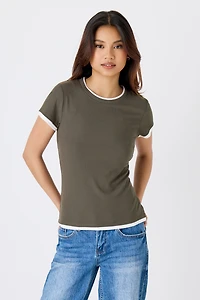 Ribbed Layered Tee