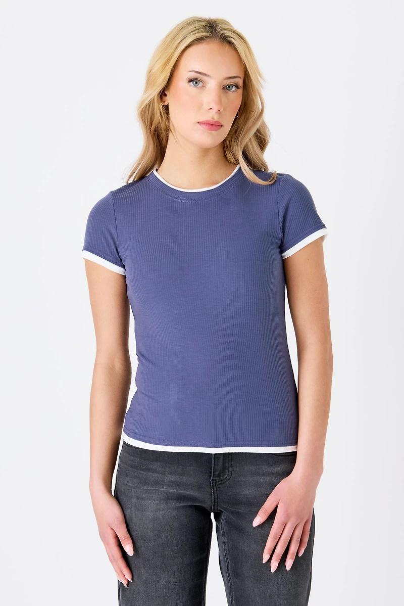 Ribbed Layered Tee
