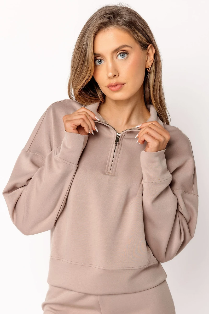 Ultra-Soft Half Zip Sweatshirt