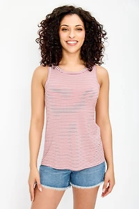 Striped Crewneck Tank Top