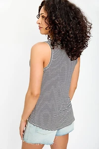 Striped Crewneck Tank Top