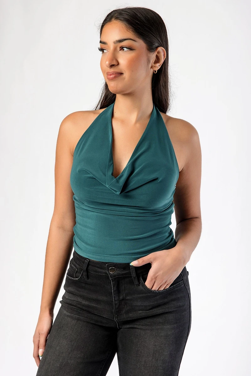 Draped Halter Top