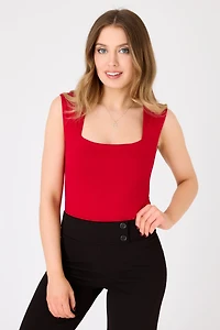 Brushed DTY Square-Neck Bodysuit