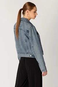 Ashley Dark Snow Wash Denim Jacket
