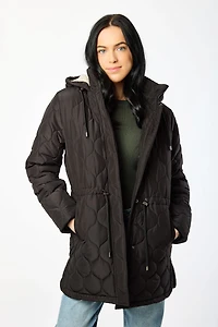 Wave Quilted Sherpa Anorak