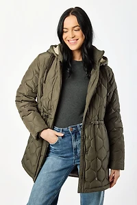 Wave Quilted Sherpa Anorak