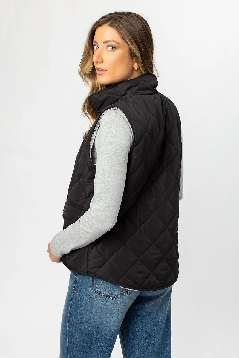 Quilted Reversible Vest