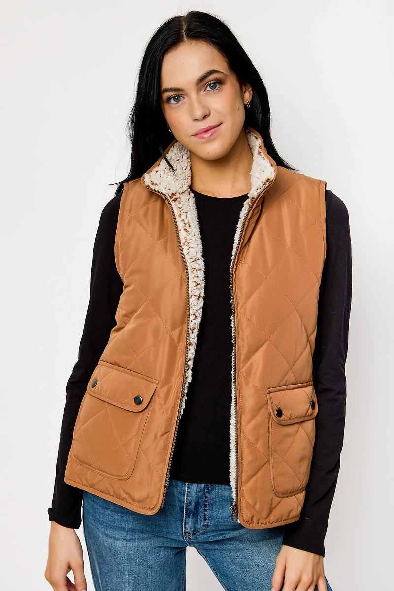 Quilted Reversible Vest