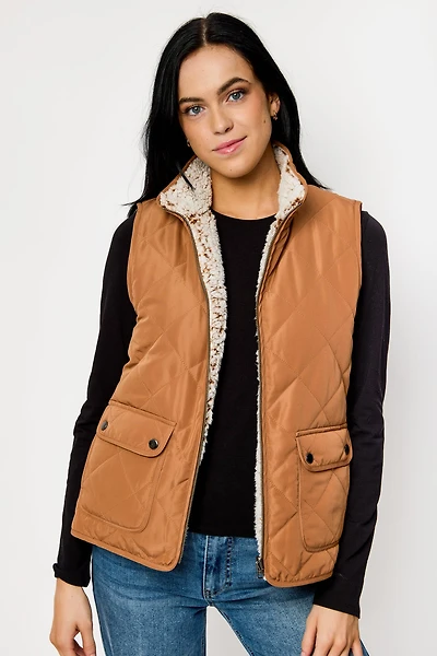 Quilted Reversible Vest
