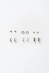 6 Set of Studs and Mini Hoops