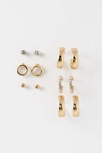 6 Set of Studs and Mini Hoops