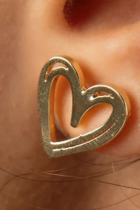 Heart Outline Earrings