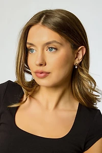 Pearl and Bow Earrings