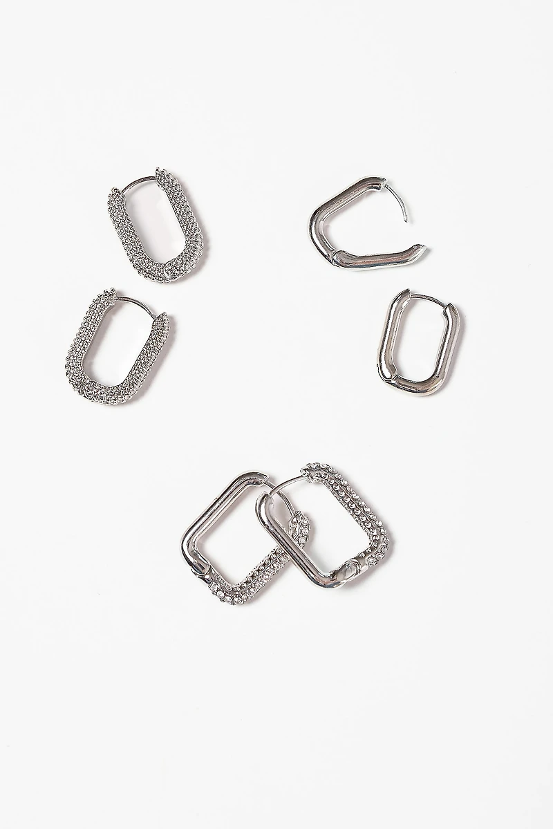3-Pack Square Hoops Set
