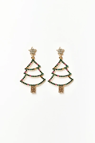 Holiday Sparkle Tree Earrings