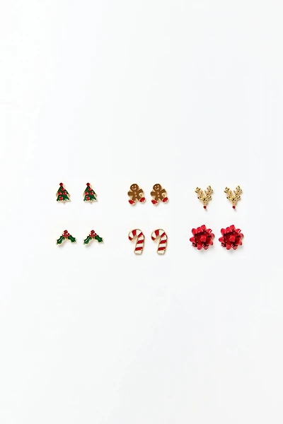Festive 6-Piece Earring Set