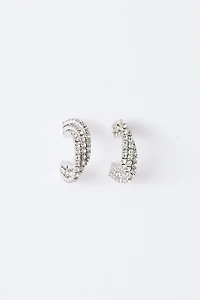 Triple Rhinestone Hoop