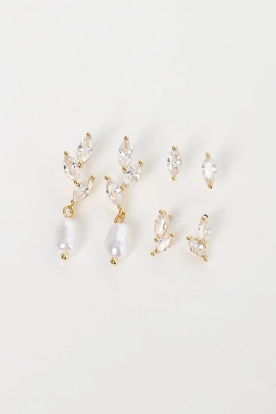 3 Pack Glitzy Earring Set