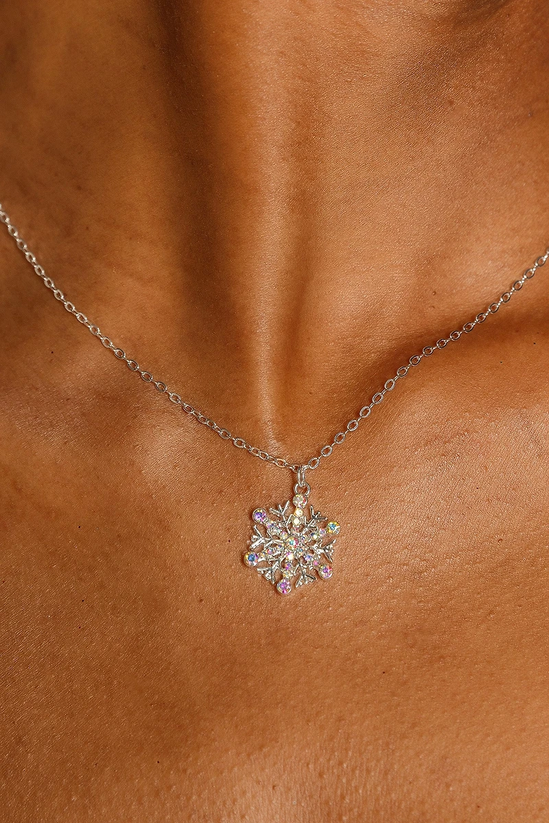 Sparkly Snowflake Necklace